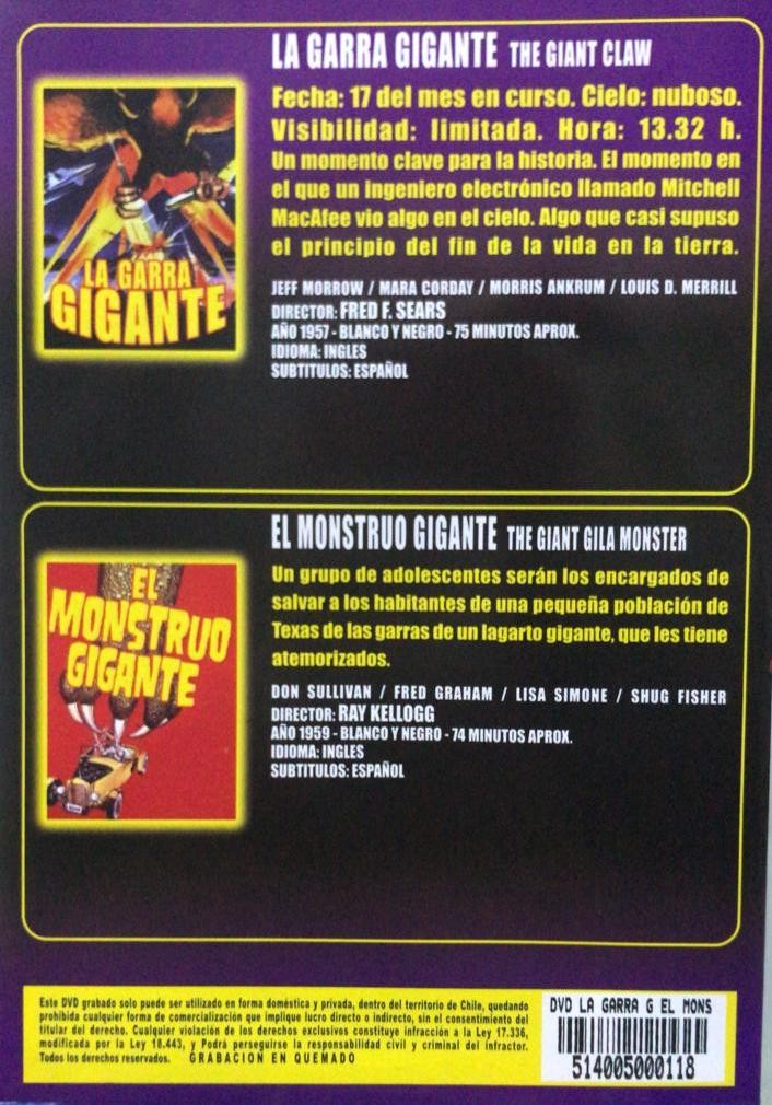 LA GARRA GIGANTE / EL MONSTRUO GIGANTE - Imagen 2