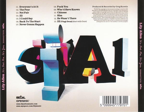 LILY ALLEN - ITS NOT ME ITS YOU - Imagen 3