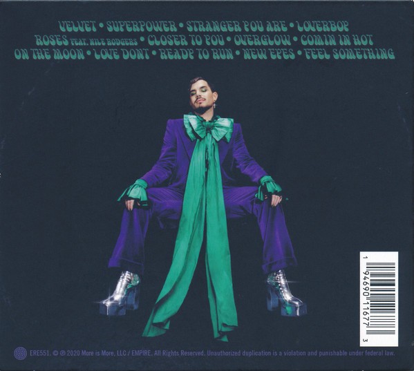 ADAM LAMBERT - VELVET - Imagen 2