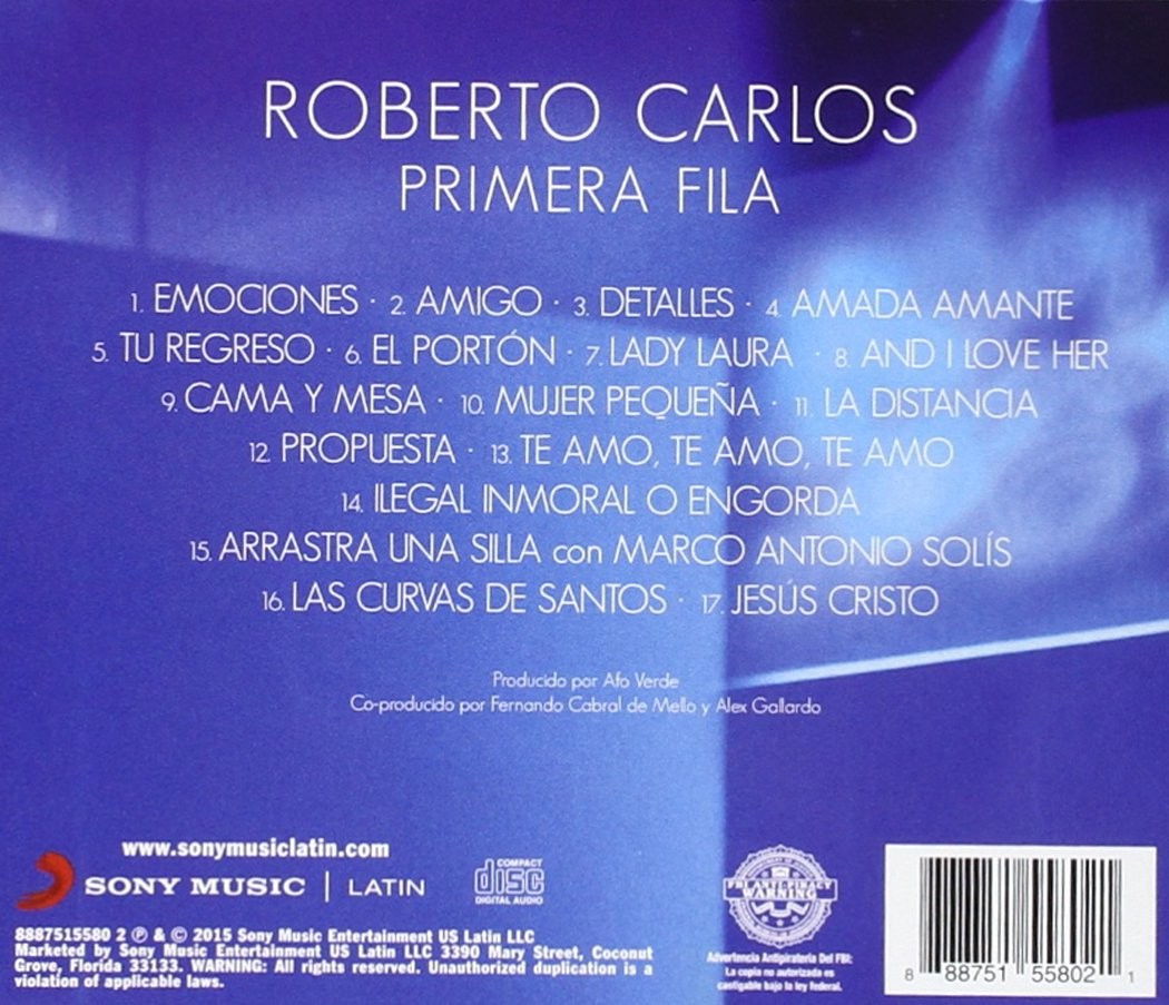 ROBERTO CARLOS - PRIMERA FILA - Imagen 2