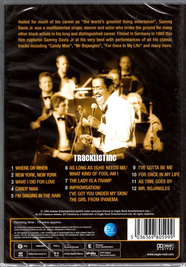 SAMMY DAVIS JR - THE BEST OF SAMMY DAVIS JR LIVE - Imagen 2