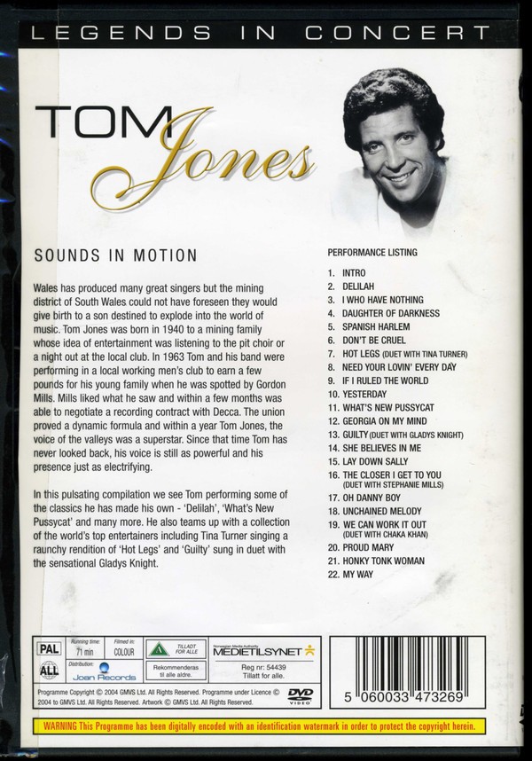 TOM JONES - SOUNDS IN MOTION - Imagen 2