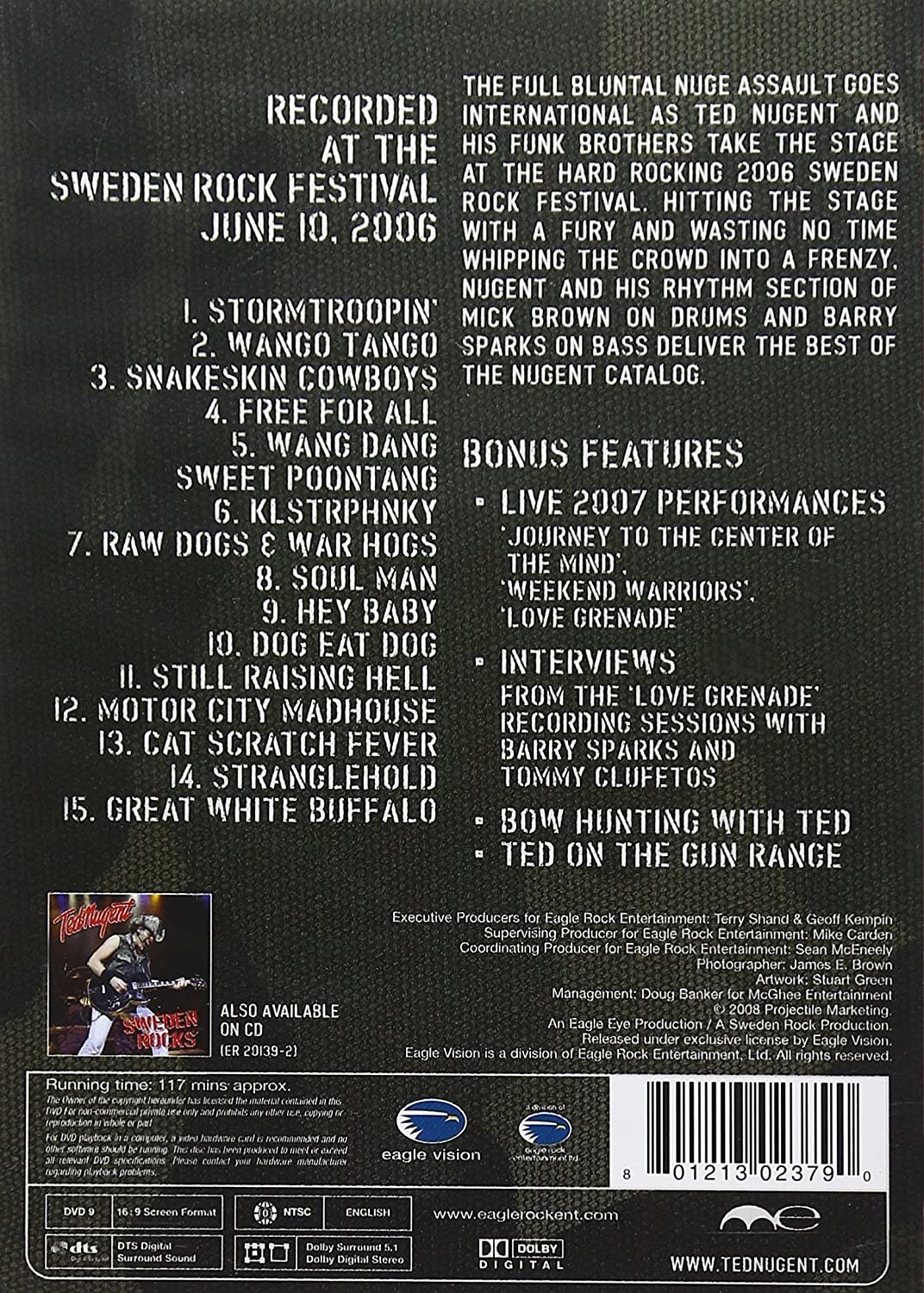 TED NUGENT - SWEDEN ROCKS