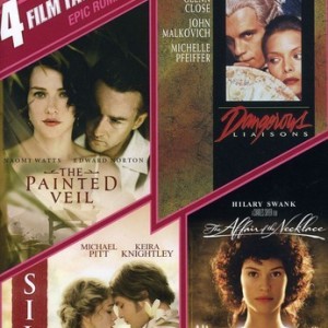 EPIC ROMANCE - 4 FILM FAVORITES: PAINTED VIIL / DANGEROUS LIAISONS / SILK / THE AFFAIR OF THE NECKLACE