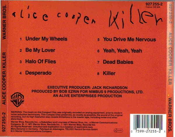 ALICE COOPER - KILLER - Imagen 2
