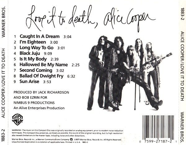 ALICE COOPER - LOVE IT TO DEATH - Imagen 2