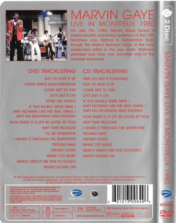 MARVIN GAYE - LIVE IN MONTREUX 1980 - Imagen 2