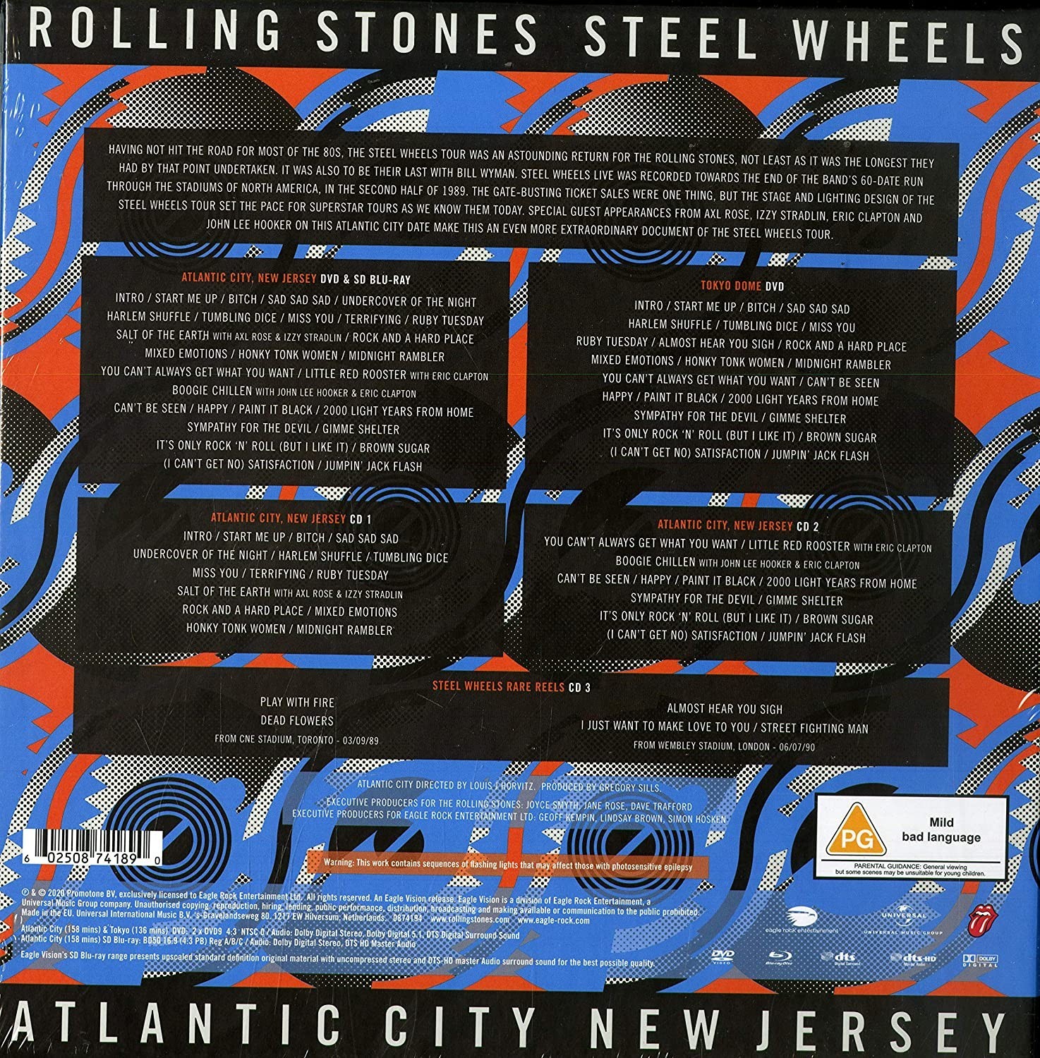 ROLLING STONES - STEEL WHEELS - LIVE ATLANTIC CITY NEW JERSEY - Imagen 2