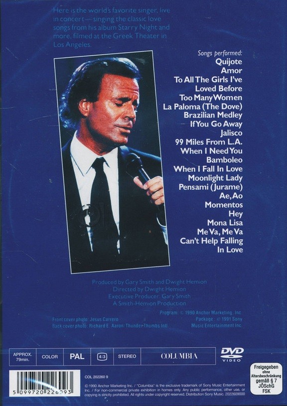 JULIO IGLESIAS - STARRY NIGHT - Imagen 2