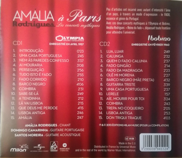 AMALIA RODRIGUEZ - AMALIA RODRIGUEZ A PARIS - Imagen 2