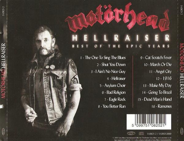MOTORHEAD - HELLRAISER - BEST OF THE EPIC YEARS - Imagen 2