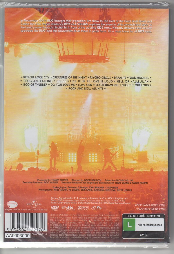 KISS - ROCKS VEGAS NEVADA - LIVE - Imagen 2