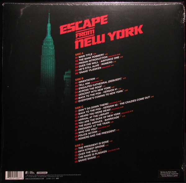 JOHN CARPENTER IN ASSOCIATION WITH ALAN HOWARTH - JOHN CARPENTERS ESCAPE FROM NEW YORK - SOUNDTRACK - Imagen 2