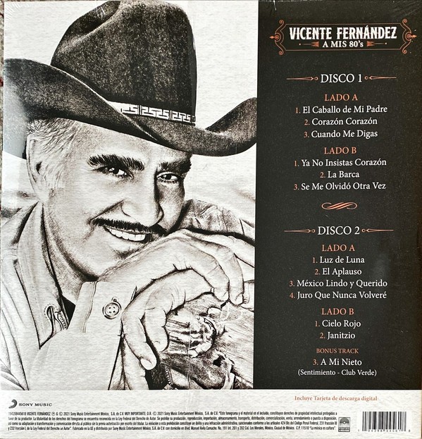VICENTE FERNANDEZ - A MIS 80S - Imagen 2