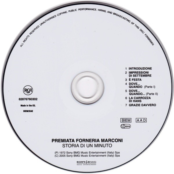 PREMIATA FORNERIA MARCONI - STORIA DI UN MINUTO - Imagen 2