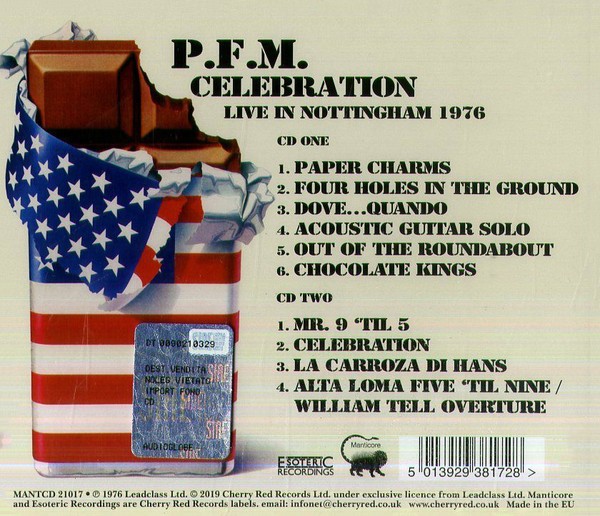 PREMIATA FORNERIA MARCONI - CELEBRATION - LIVE IN NOTTINGHAM 1976 - Imagen 2