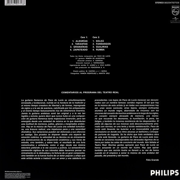PACO DE LUCIA - VIVO DESDE EL TEATRO REAL - Imagen 2