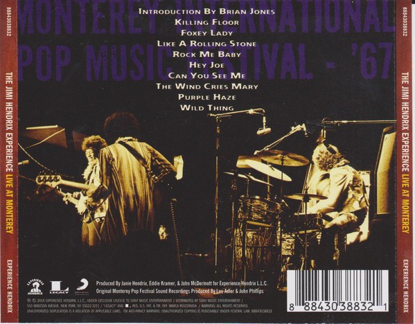 THE JIMI HENDRIX EXPERIENCE - LIVE AT MONTEREY - Imagen 3