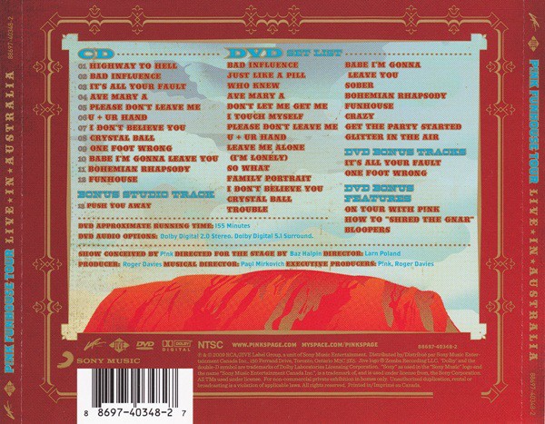 PINK - FUNHOUSE TOUR - LIVE IN AUSTRALIA - Imagen 3