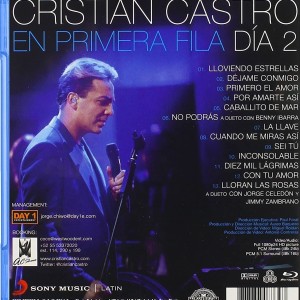 CRISTIAN CASTRO - EN PRIMERA FILA DIA 2