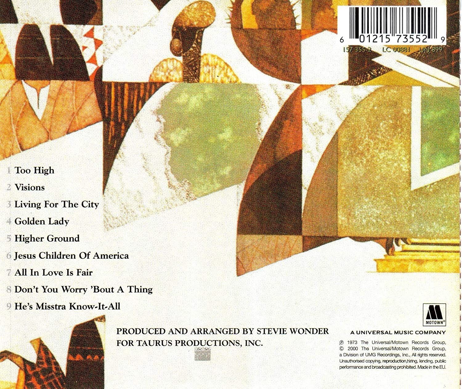 STEVIE WONDER - INNERVISIONS