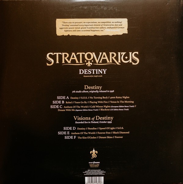 STRATOVARIUS - DESTINY