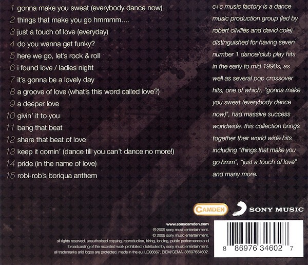 CYC MUSIC FACTORY - BANG THAT BEAT - THE BEST OF C + C MUSIC FACTORY - Imagen 2