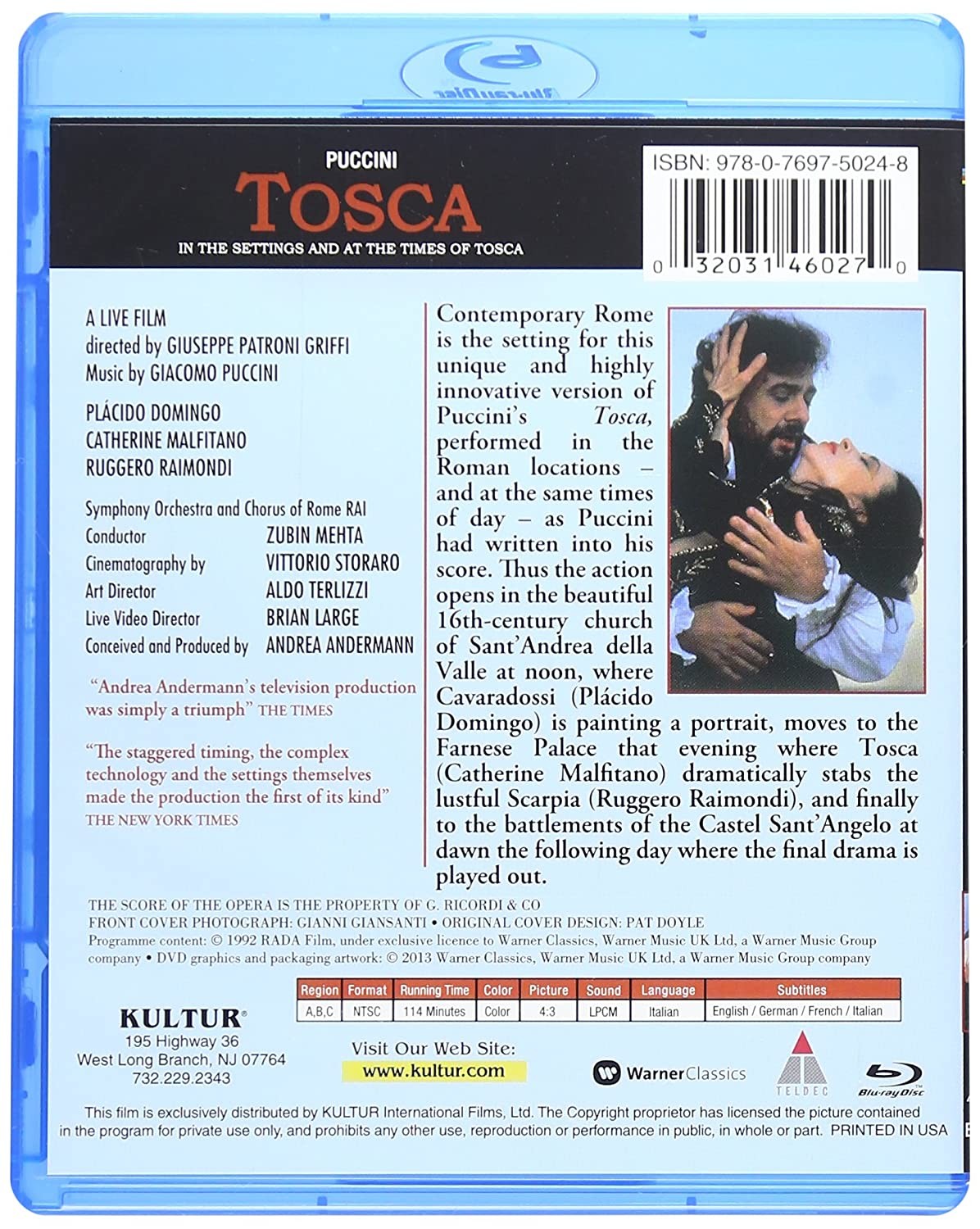 PUCCINI - TOSCA - LIVE IN ROMA - Imagen 2