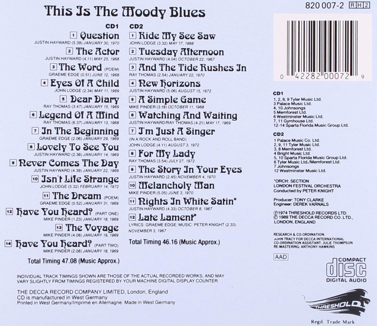 THE MOODY BLUES - THIS IS THE MOODY BLUES - Imagen 2