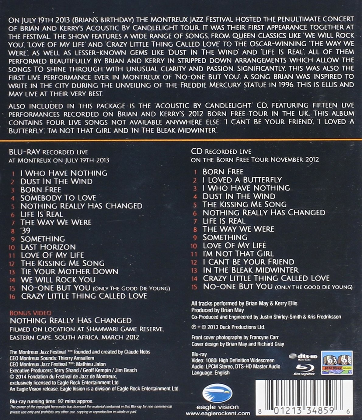 BRIAN MAY AND KERRY ELLIS - THE CANDILIGHT CONCERT LIVE AT MONTREUX 2013 - Imagen 2