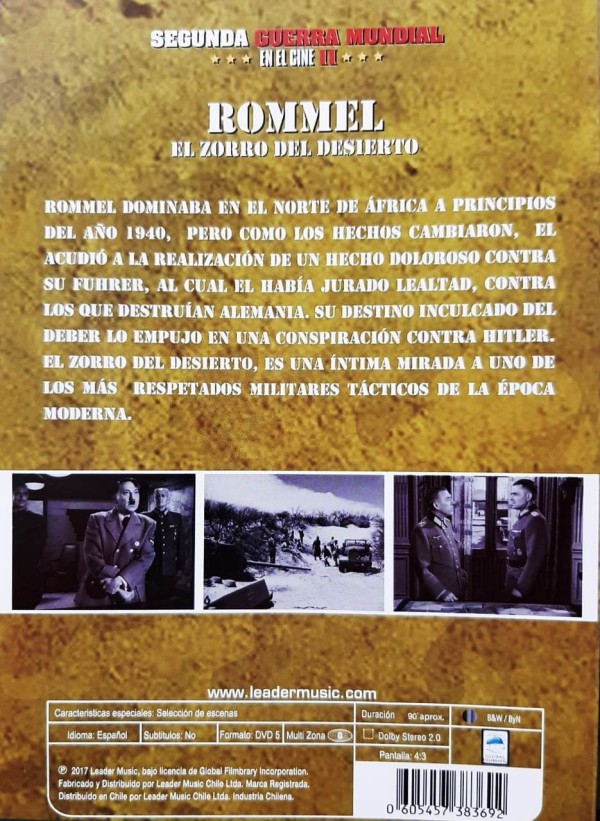 ROMMEL – EL ZORRO DEL DESIERTO – America Dvd
