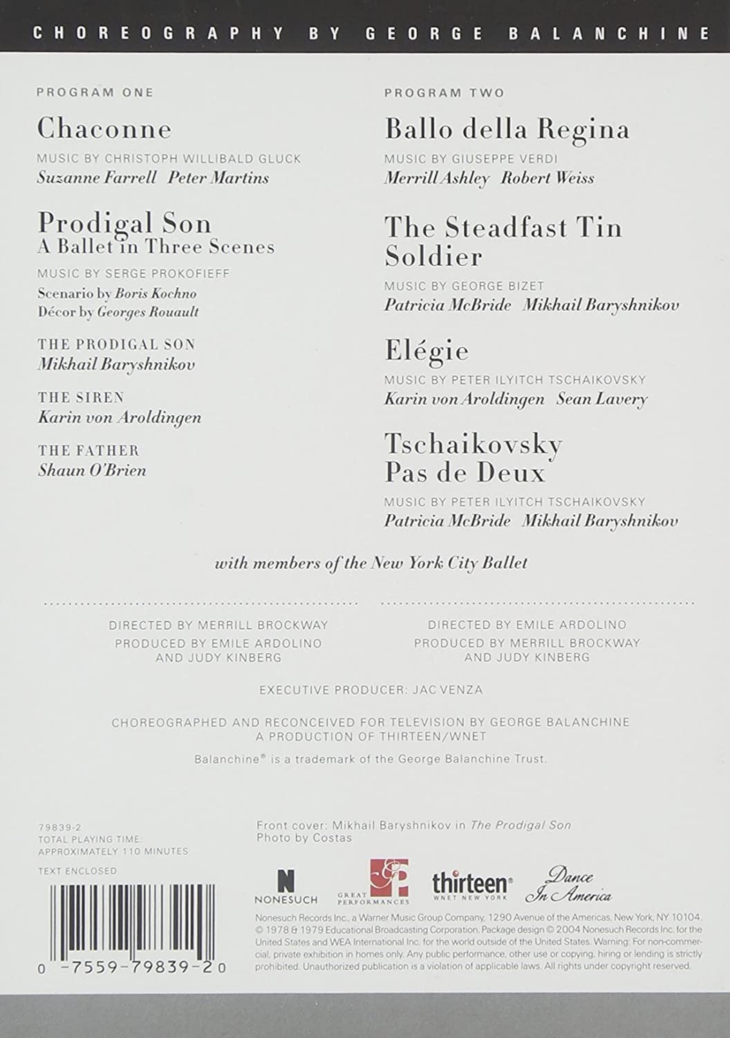 CHOREOGRAPHY BY BALANCHINE - NEW YORK CITY BALLET - Imagen 2