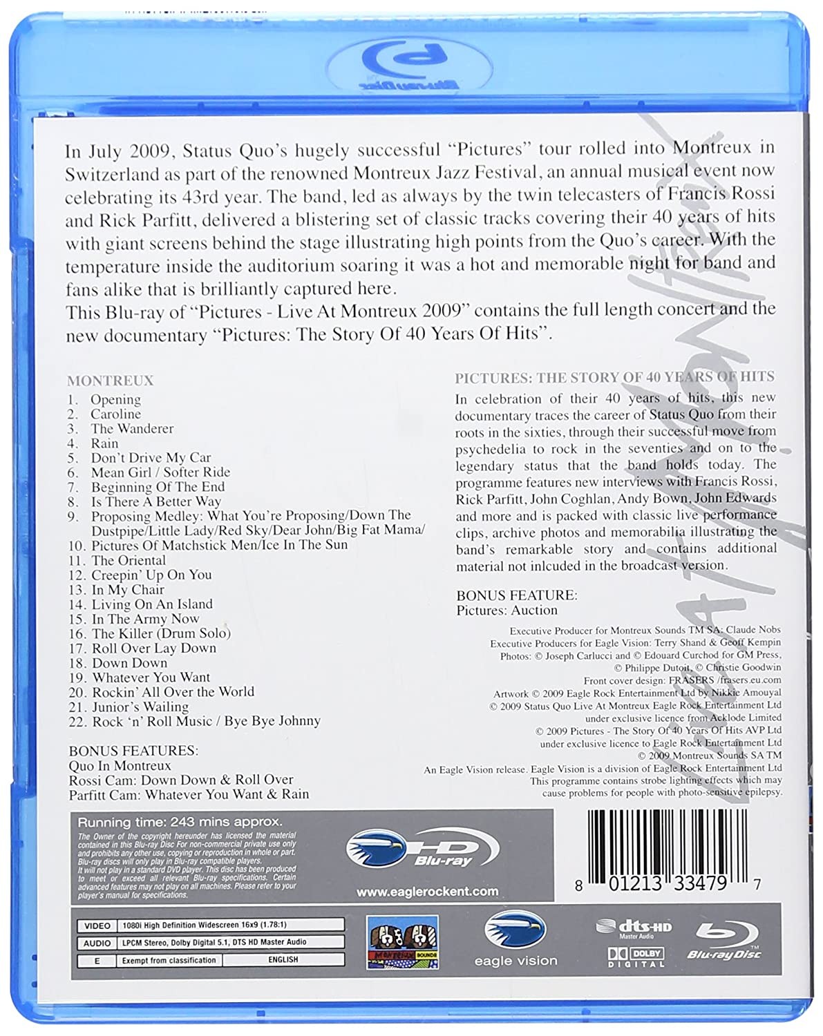 STATUS QUO - PICTURES LIVE AT MONTREUX 2009 - Imagen 2