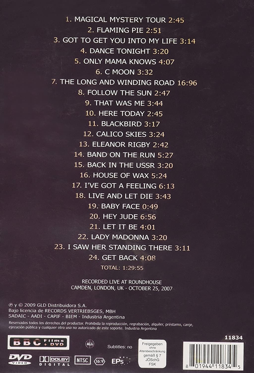 PAUL MCCARTNEY - LIVE IN LONDON - Imagen 2