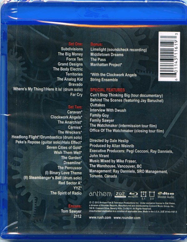 RUSH - CLOCKWORK ANGELS TOUR - Imagen 2