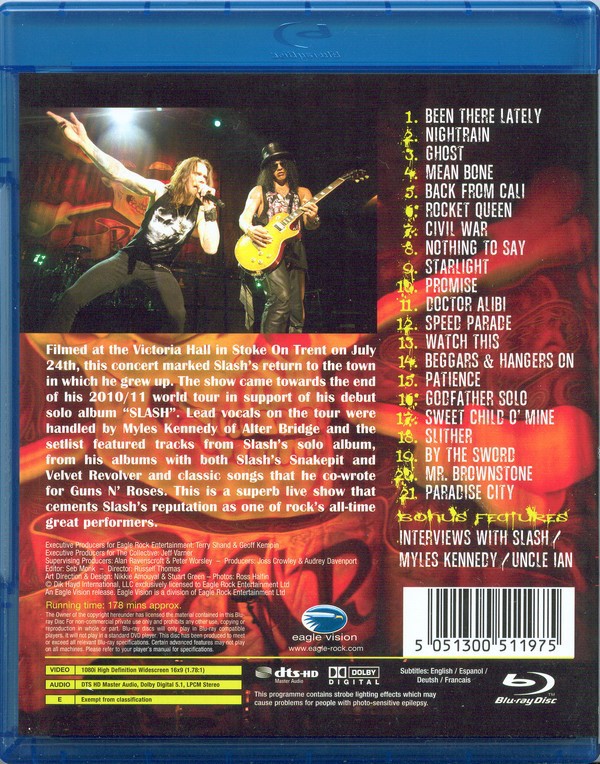 SLASH FEATURING MYLES KENNEDY - LIVE MADE IN STOKE