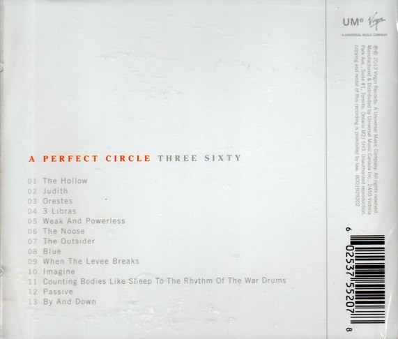 A PERFECT CIRCLE - THREE SIXTY - Imagen 2