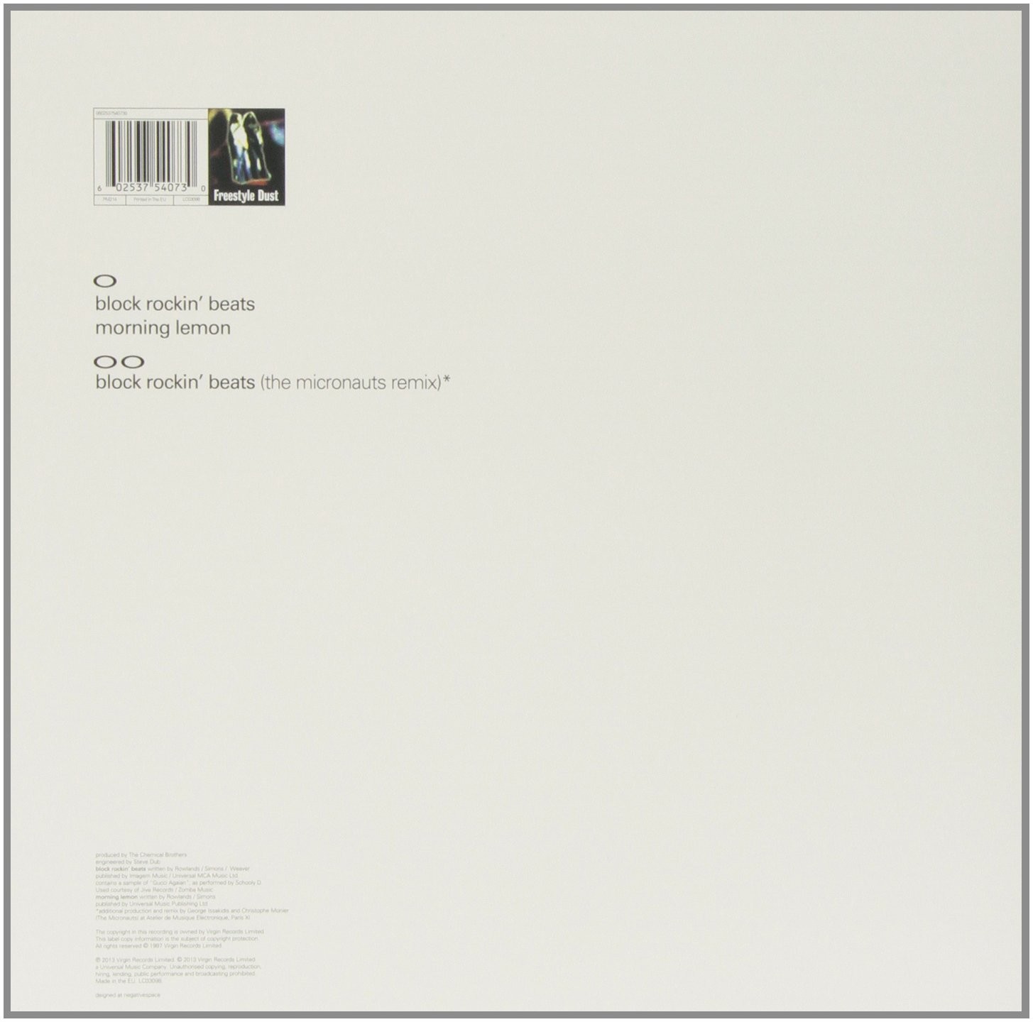 THE CHEMICAL BROTHERS - BLOCK ROCKIN BEATS - Imagen 2