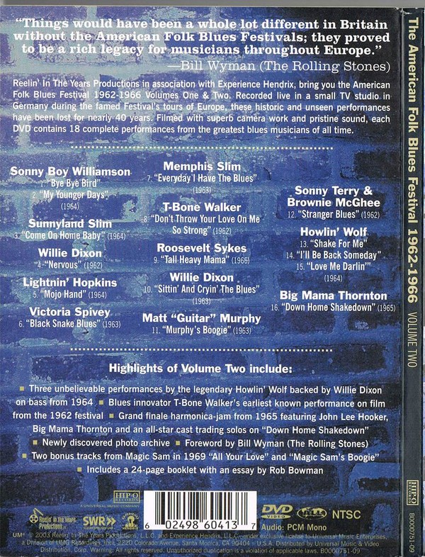 THE AMERICAN FOLK BLUES FESTIVAL 1962 - 1966 - VOLUME TWO - Imagen 2