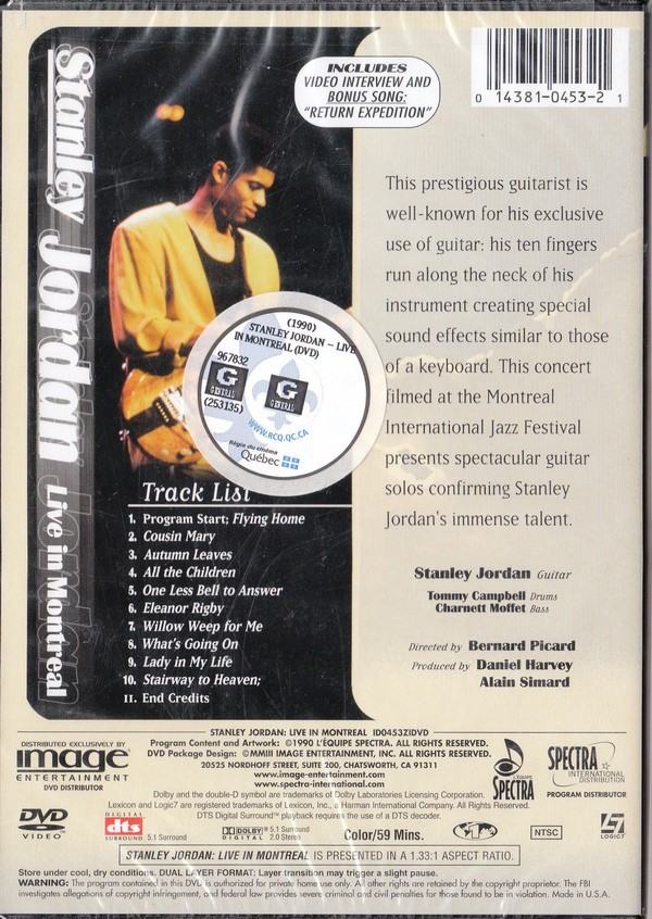 STANLEY JORDAN - LIVE IN MONTREAL - Imagen 2