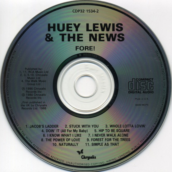 HUEY LEWIS & THE NEWS - FORE ! - Imagen 2