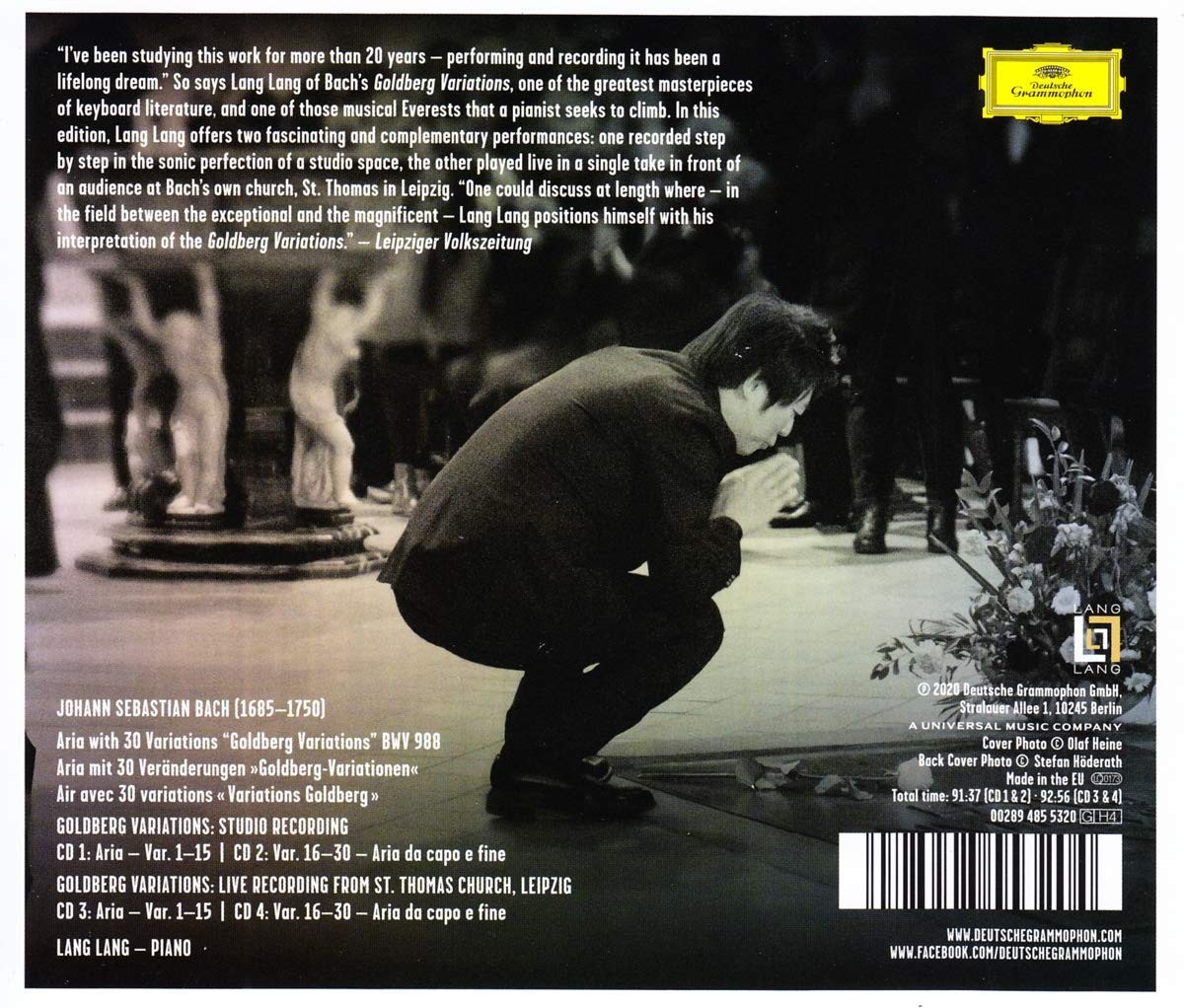LANG LANG - GOLDBERG VARIATIONS - DELUXE EDITION - Imagen 2