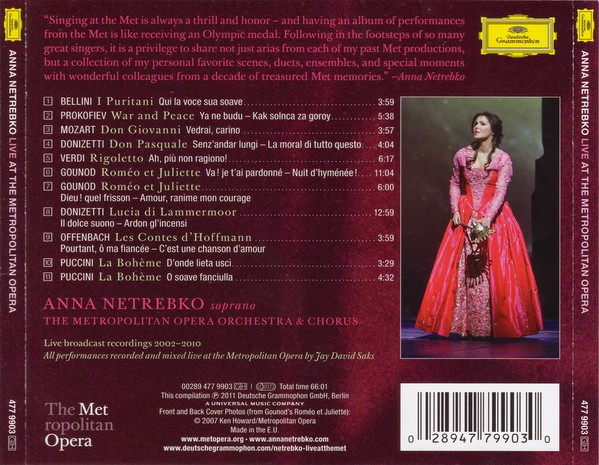 ANNA NETREBKO - LIVE AT THE METROPOLITAN OPERA - Imagen 2