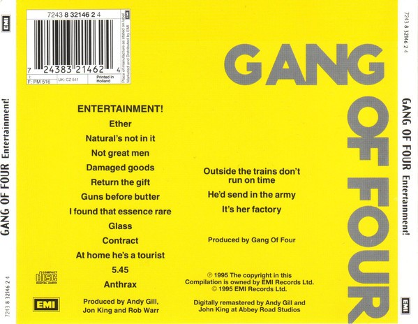 GANG OF FOUR - ENTERTAIMENT - Imagen 2