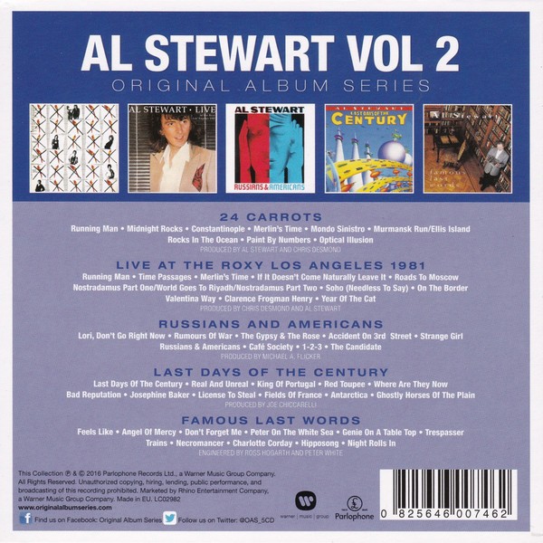 AL STEWART - ORIGINAL ALBUM SERIES VOL 2 - Imagen 2