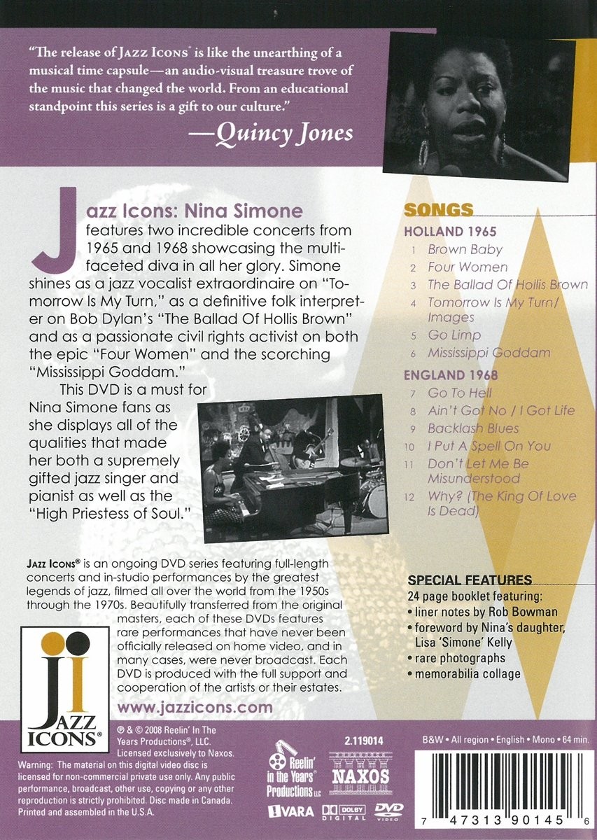 NINA SIMONE - LIVE IN 1965 / 1968 - Imagen 2