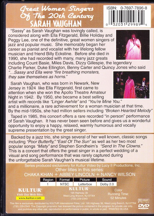 SARAH VAUGHAN - GREAT WOMEN SINGERS OF THE 20th CENTURY - Imagen 2
