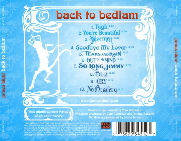 JAMES BLUNT - BACK TO BEDLAM - Imagen 3