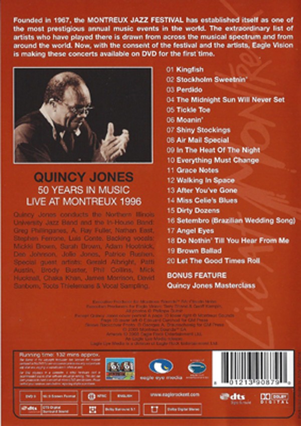 QUINCY JONES - LIVE AT MONTREUX 1996 - Imagen 2