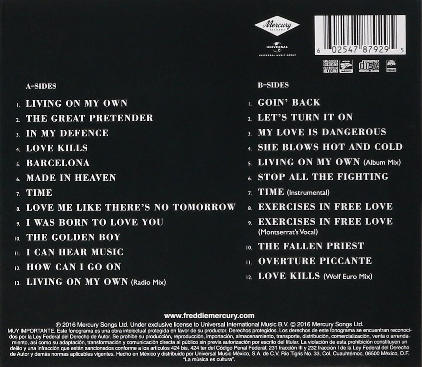 FREDDIE MERCURY - MESSENGER OF THE GODS - THE SINGLES - Imagen 2